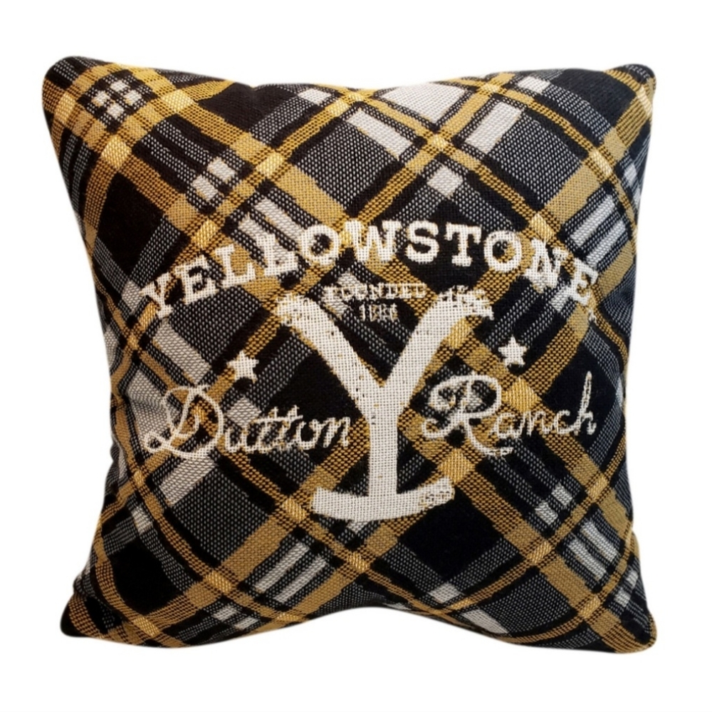 Yellowstone Double Sided Woven Pillow 20 X 20